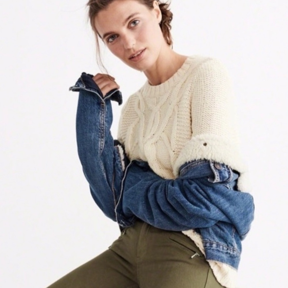 NWT Abercrombie & Fitch Chunky Cable Sweater XS~S~M Available